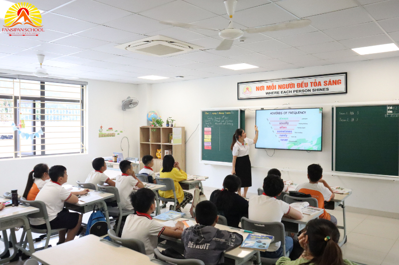 Chương trình tiếng Anh luôn được chú trọng tại trường Liên cấp Fansipan School