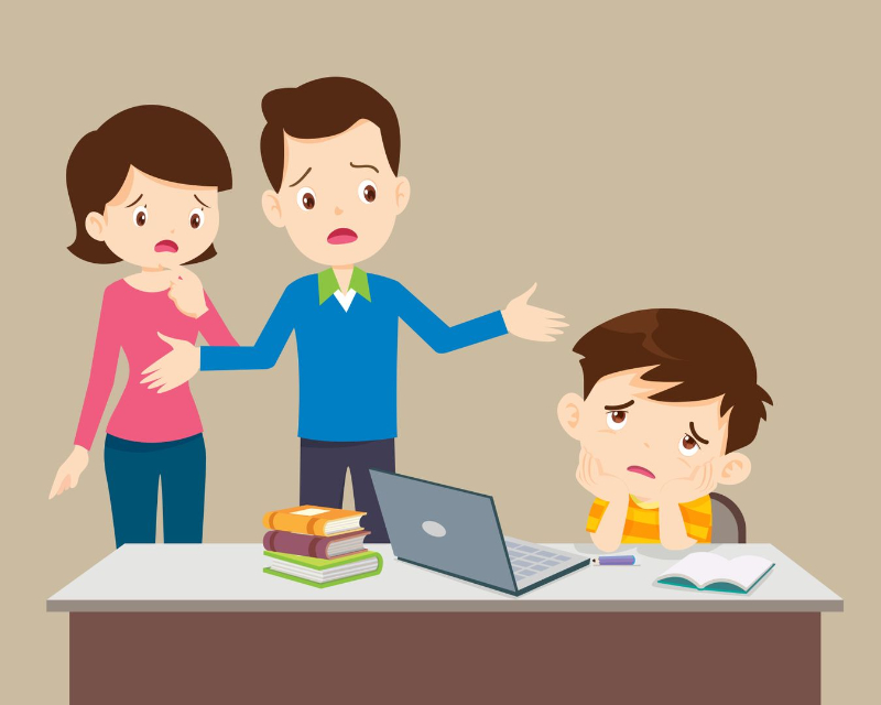 Con trẻ gặp áp lực tâm lý từ phía gia đình