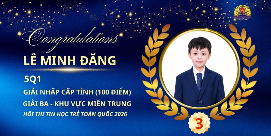FANSER CHINH PHỤC SÂN CHƠI CÔNG NGHỆ TOÀN QUỐC 2026 GIẢI BA HỘI THI TIN HỌC TRẺ TOÀN QUỐC 2026 – VÒNG KHU VỰC MIỀN TRUNG