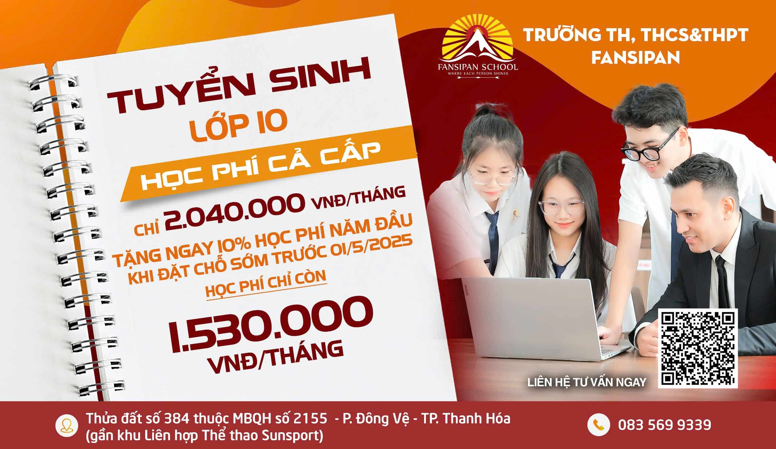 THÔNG BÁO TUYỂN SINH LỚP 10