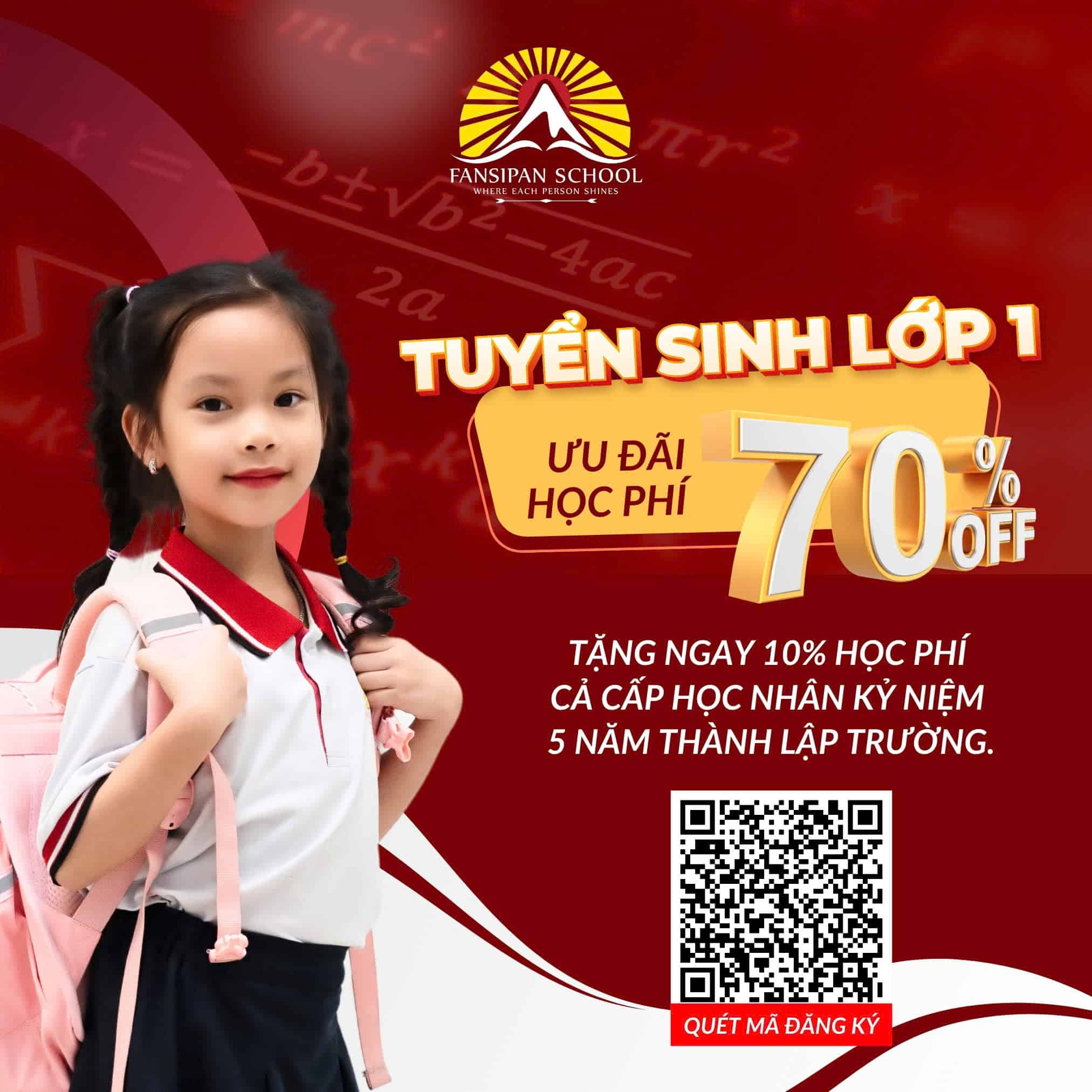 [FANSIPAN SCHOOL] TUYỂN SINH LỚP 1
