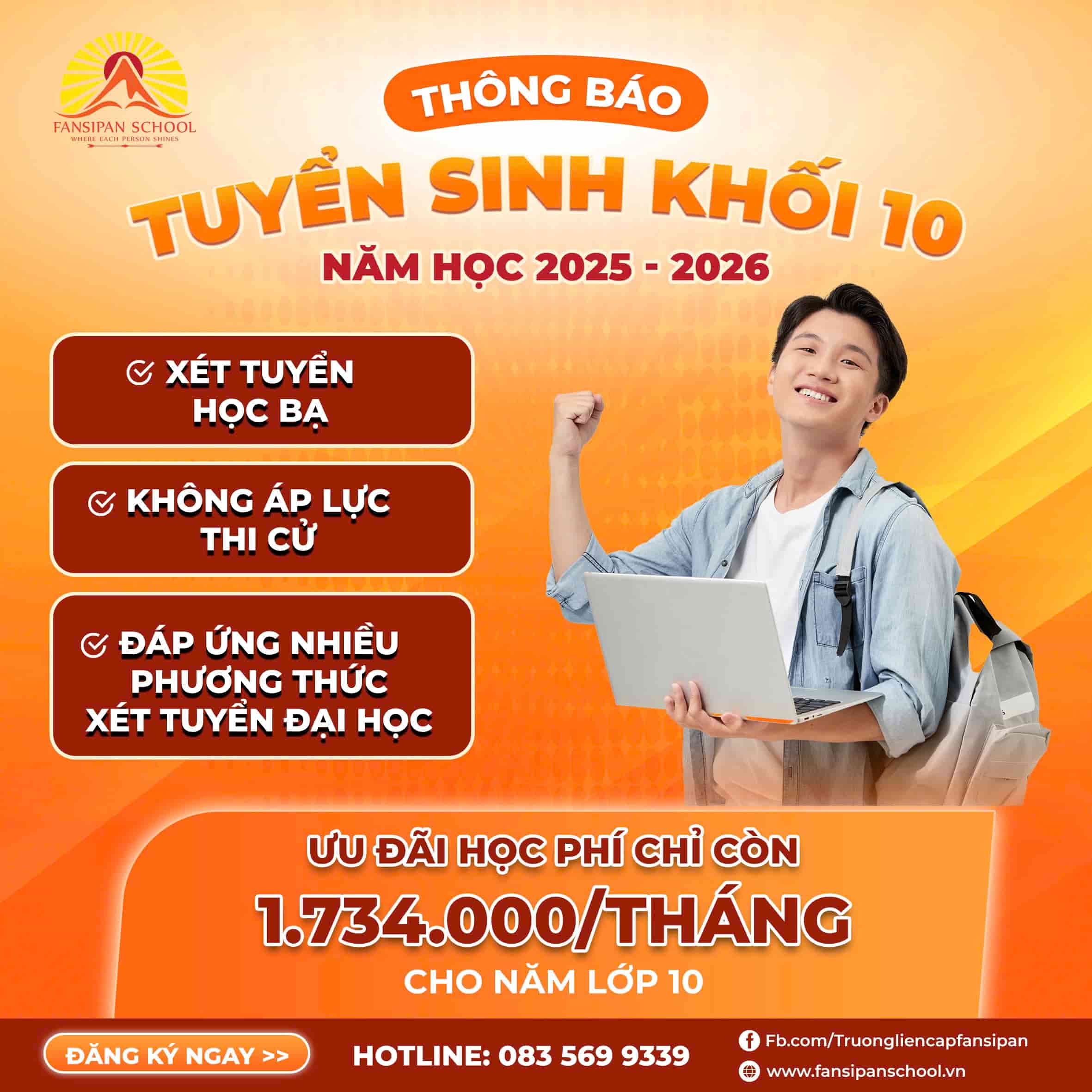 CHỌN TRƯỜNG CẤP 3 – NHẸ GÁNH ÁP LỰC THI CỬ – CHỌN FANSIPAN SCHOOL