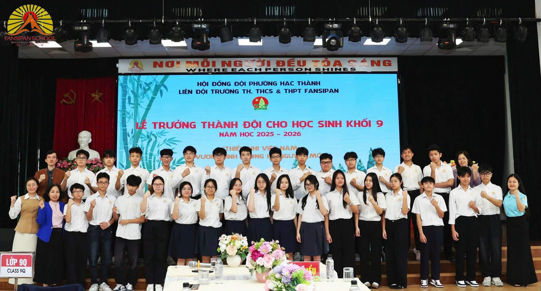 LỄ TRƯỞNG THÀNH ĐỘI – RỰC RỠ FANSERS KHỐI 9