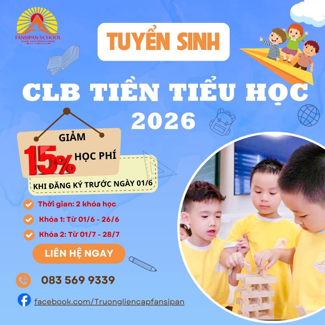 SMALL STEPS TO GIANT LEAPS 2026 CLB TIỀN TIỂU HỌC 2026 – KHỞI ĐẦU VỮNG VÀNG CHO HÀNH TRÌNH LỚP 1